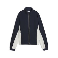 Puma Ladies Navy Softshell Jacket For Windproof Comfort with a Sporty Chic Edge