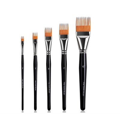 Grainer Pinsel Set - 5 Stück Flachkamm Pinsel für Textur Malerei Perfekt für 3861