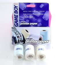 Nintendo Game Boy Printer Paper 3 Factory Sealed Rolls In Original Open Box 1998