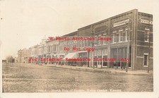 KS, Yates Center, Kansas, RPPC, Square North Side,Business Area,Zercher No 7965A