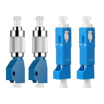2PC FC Male to LC Female Hybrid Optical Fiber Convertor Adapter+ 2PC LC Femal...