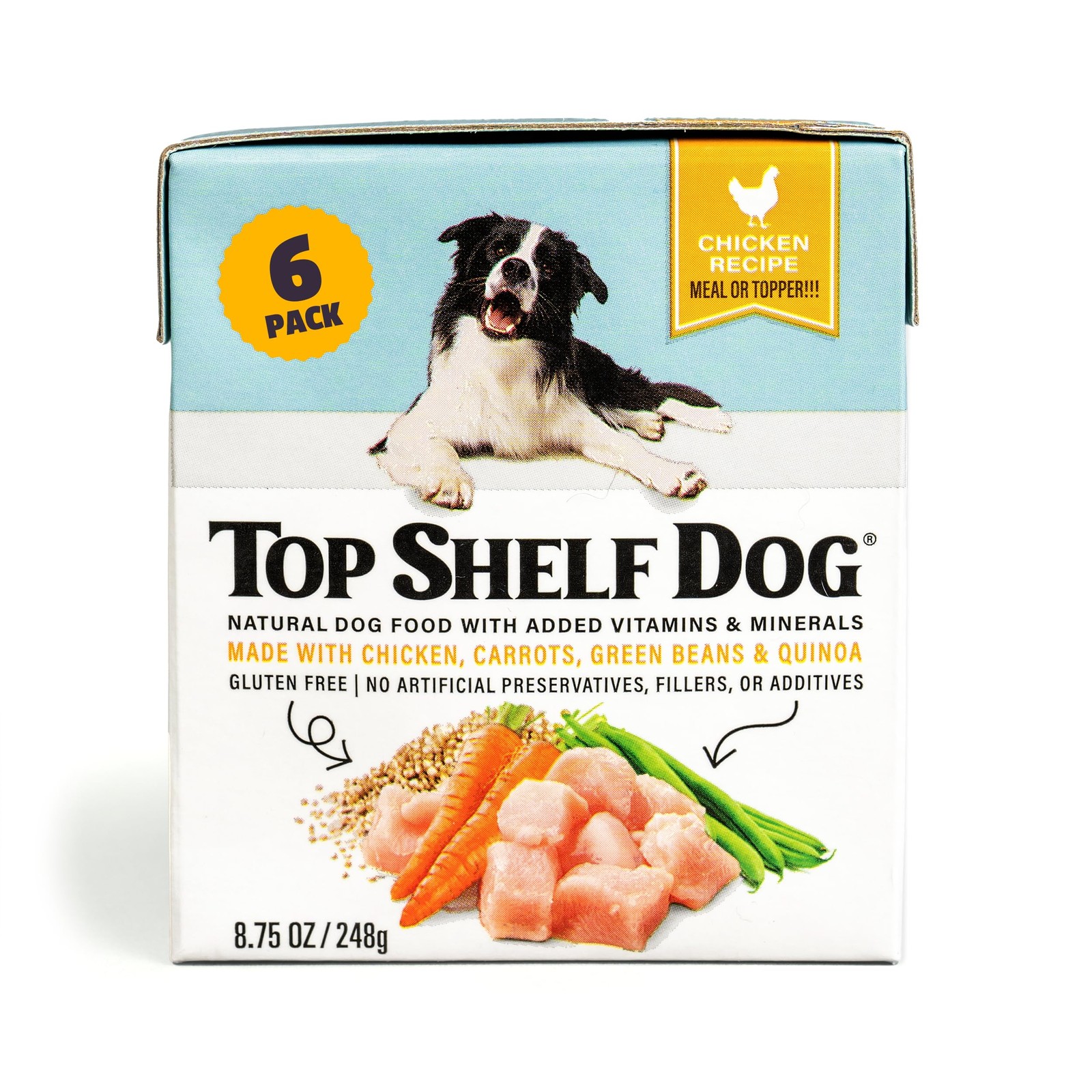Fresh Dog Food, All Natural Complete Meal or Kibble Topper, Shelf Stable Prem...