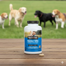 Nutri-Vet Multi-Vite Chewables for Senior Dogs 120ct Complete Senior Support