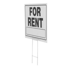 20 In. X 24 In. Corrugated Plastic for Rent Sign