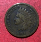 1881 US Indian Head Cent! Very Good! Old US Coin!