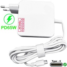 Weiß 65W Notebook USB-C Netzteil Ladegerät Laptop Ladekabel Adapter für Lenovo