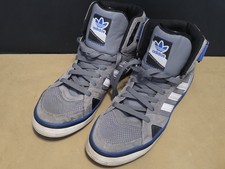 Adidas Space Diver Grau Blau Hi Top Sneaker Uk 10 Sehr guter Zustand