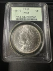 1884-0 Morgan Silver Dollar PCGS MS64