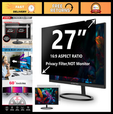 27" Privacy Screen Filter for 16:9 Monitor  Anti-Glare, Blue Light Blocker, Eye