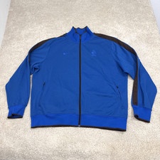 Nike Netherlands Football Soccer Track Jacket Mens XXL Blue Brown Nederland