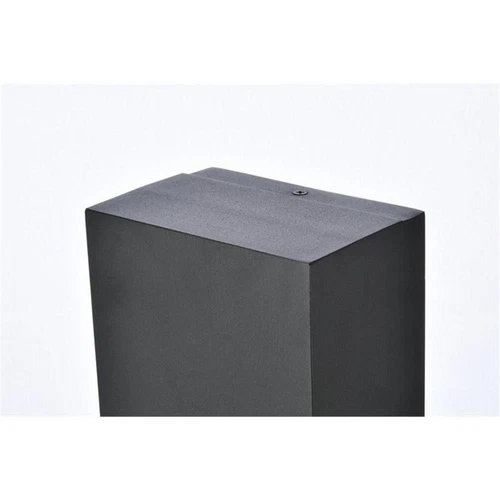 Living District Raine 1-Light Aluminum LED Wall Sconce in Black Finish - Picture 6 of 6