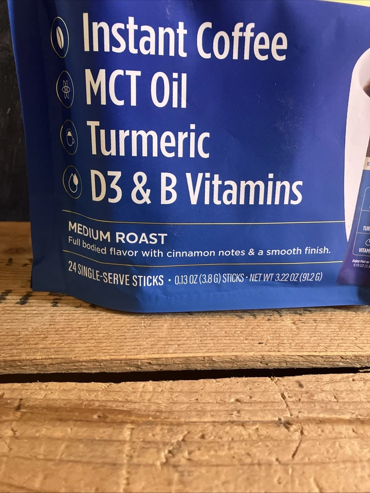VitaCup Genius palitos de café instantáneo tostado medio 24 palitos de una sola porción BB2026 Foto 2 de 4
