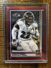 2025 Panini Donruss Optic #112 Derrick Henry Red Prizm SP #035/149 RAVENS