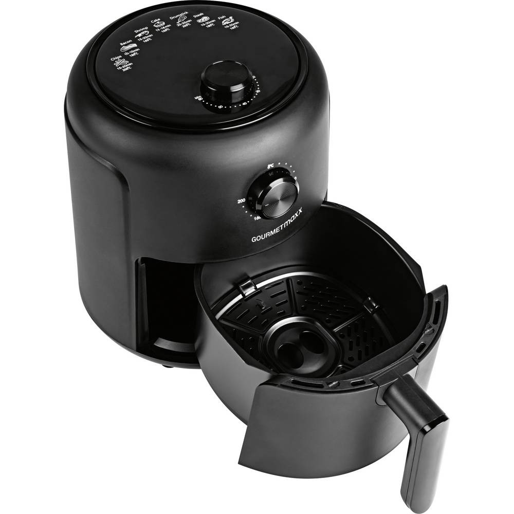 Friteuse sans huile GourmetMaxx 2.3L contre les odeurs de friture noire