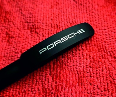 Orig. Porsche Kugelschreiber Kuli matt schwarz soft touch griffig Motorsport
