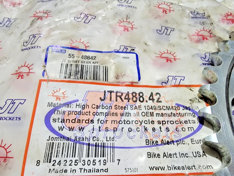 Roda dentada traseira 42T JT 1976-2005 Kawasaki KZ650 KZ650 KZ550 Ninja JTR488.42 - Imagem 2 de 4