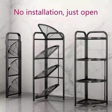 Shelving Garage Racking 4 Tier Black Large Steel Unit Storage Racks 121x51x35