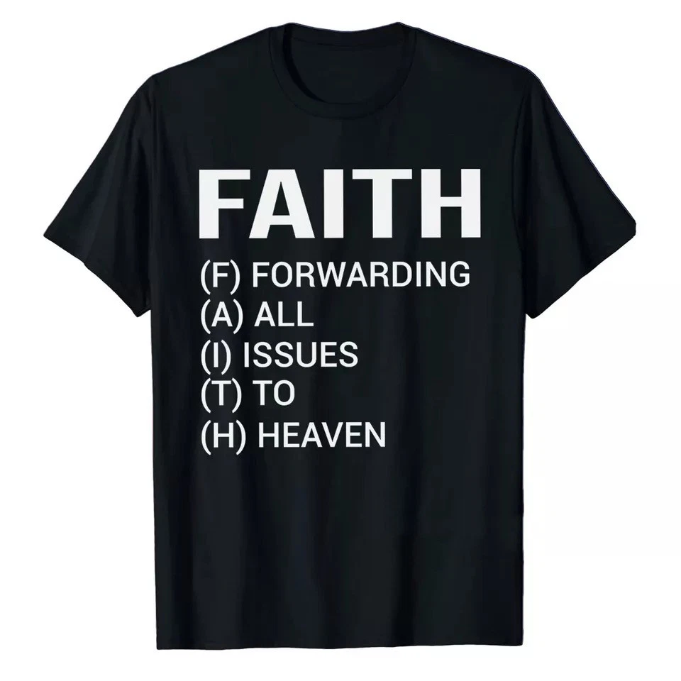 Faith Definition T-Shirt Trust In God Jesus Inspirational Religious Christian Apparel