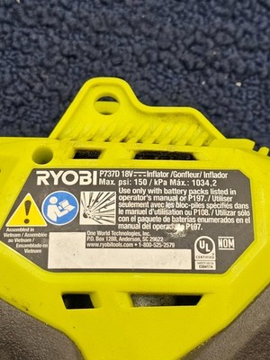 Ryobi P737D ONE+ 150 PSI Power Inflator *PICTURED ITEM ONLY | eBay