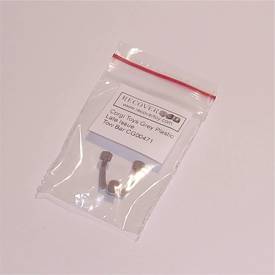 Corgi Toys Sedan Land Rover etc. Tow Bar Grey Plastic - Image 4 of 4