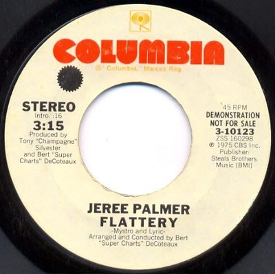 Jeree Palmer - Flattery (7'', Single, Promo)