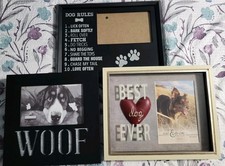 Dog Pet Picture Frame Lot of 3, Excellent Condition, 4x6