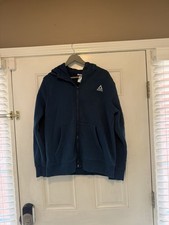 Reebok M Blue zip-up hoodie, used Good Condition