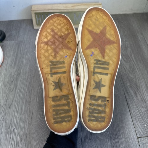 Converse All Star x John Varvatos cremefarbene Slipper ohne Schnürung abgenutzt M 9 Damen 11 - Bild 8 von 9