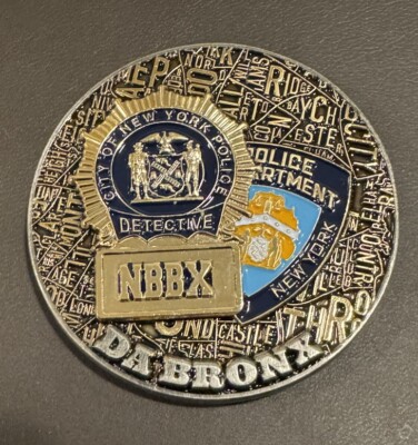 NYPD Narcotics Borough Bronx Welcome To Fear city Challenge Coin
