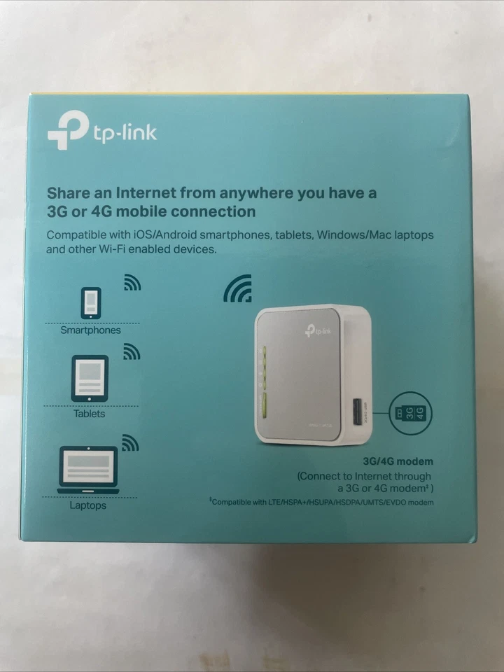 TP-Link Router 3G/4G Portatile Wireless N 150Mbps TL-MR3020 no sim ma chiavetta  - Immagine 2 di 2