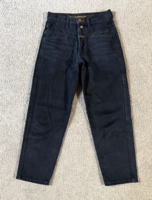 VTG 90s Marithe Francois Girbaud Black Tapered Leg Jeans - Girl's