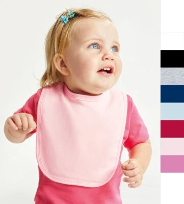 2 Stück Set BabyBugz Baby Unisex Bib / Lätzchen Klettverschluss Baumwolle BZ12 N