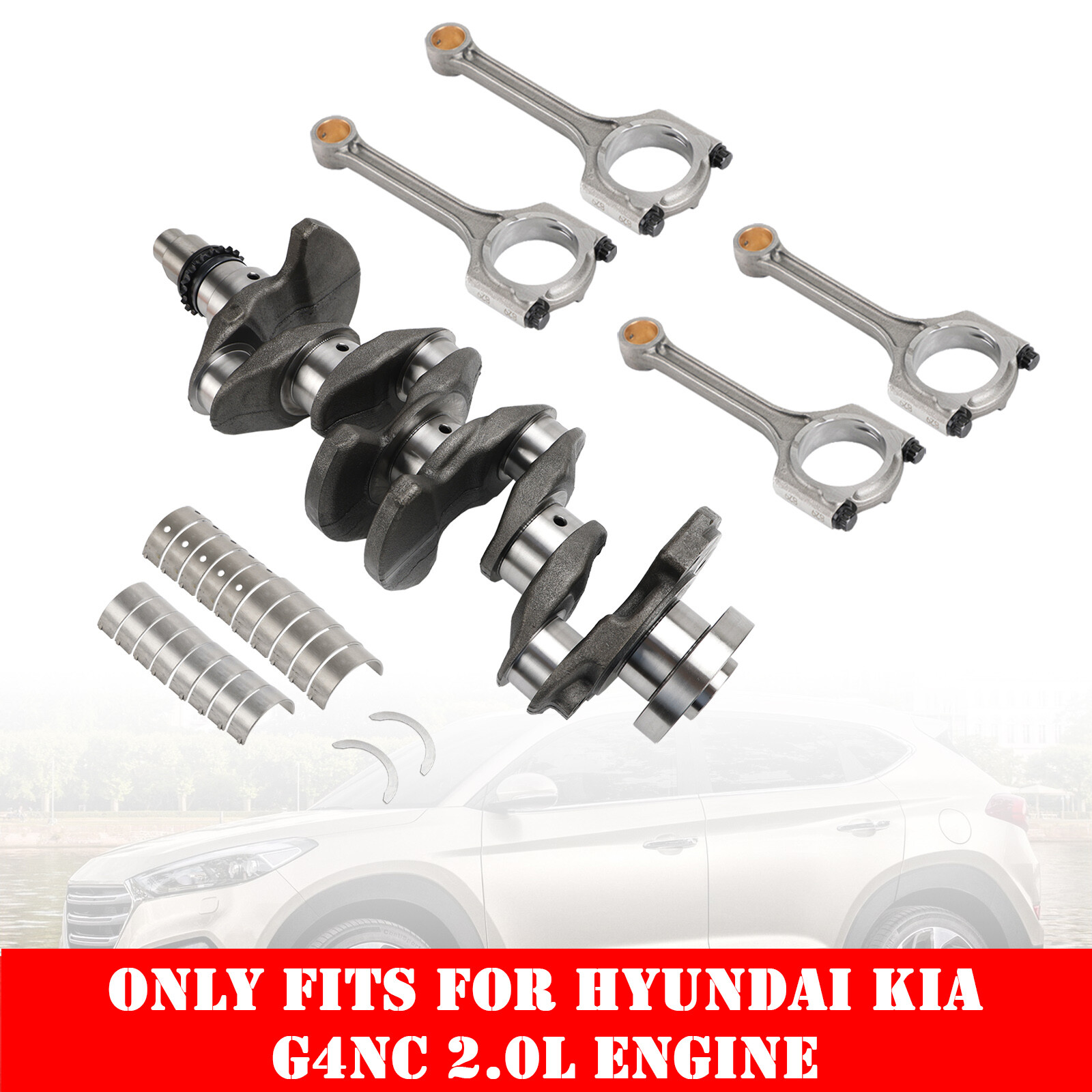 G4NC 2.0L Engine Crankshaft Conrod Main Rod Bearing Kit Hyundai KIA Soul S