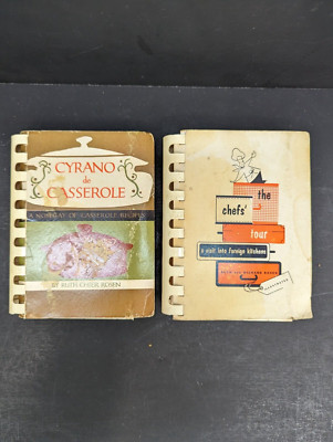 Vintage Handy Aid/Cookbook  Ruth Rosen Cyrano de Casserole The Chefs' Tour 1955