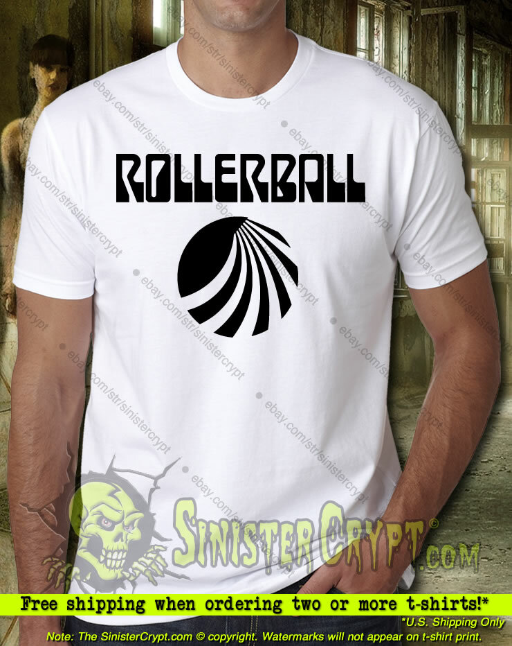 Rollerball tshirt. Sci Fi Movie James Caan Retro Vintage 70's Cult
