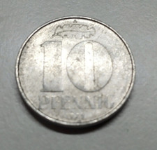 10 fenigów 0,10 m marka NRD moneta 1979 moneta obiegowa moneta obiegowa
