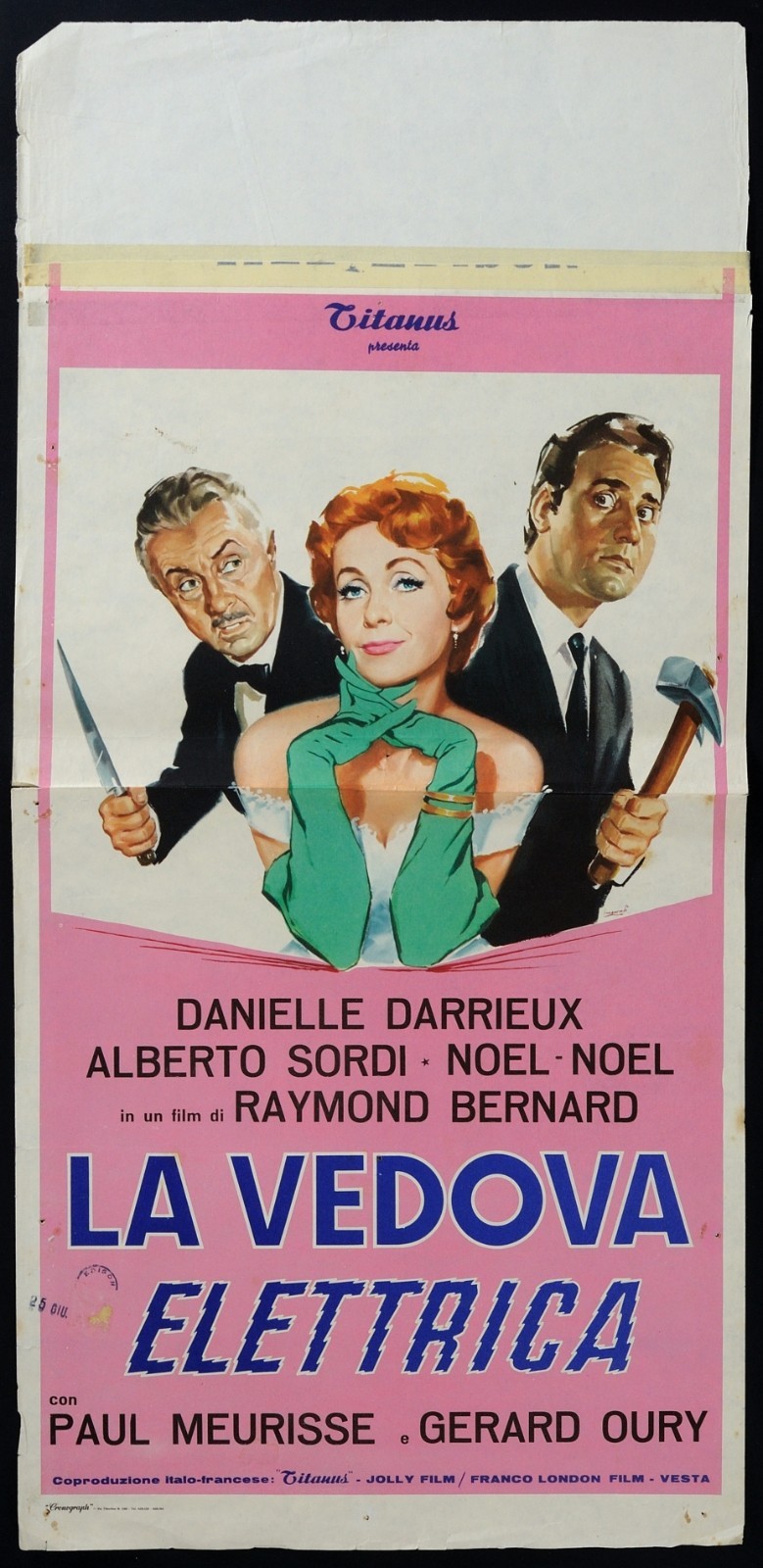 Locandina originale film La vedova elettrica () - Regia di Raymond Bernard