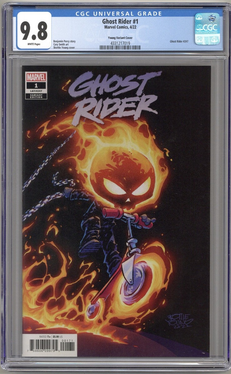 洋書 Ghost Rider #1 Skottie Young Variant Ghost Rider #1 (2022) CGC 9.8 NM/M - Skottie Young Variant | eBay