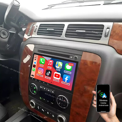 For 2007-2014 Chevrolet Tahoe Android 13.0 GPS Navi CarPlay Car Stereo Radio FM