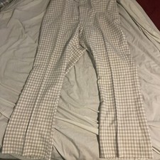 38 32 Vintage Polyester Plaid Pants Salmon Colored