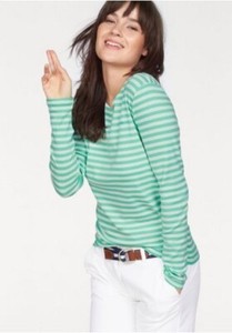 damen langarmshirts grün