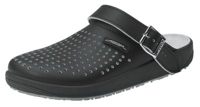 ABEBA Berufsschuhe rubber Clog schwarz Arbeitsschuhe Arzt Pflegerschuhe Slipper