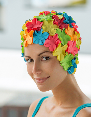 BLUE REEF ISLA Donna 3D Fiore Petalo 3 Colore Nuoto Cappello Rosa - Foto 9
