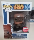 Funko Pop! Star Wars #26 Wicket Flocked Fugitive Toys Exclusive - Free Shipping!
