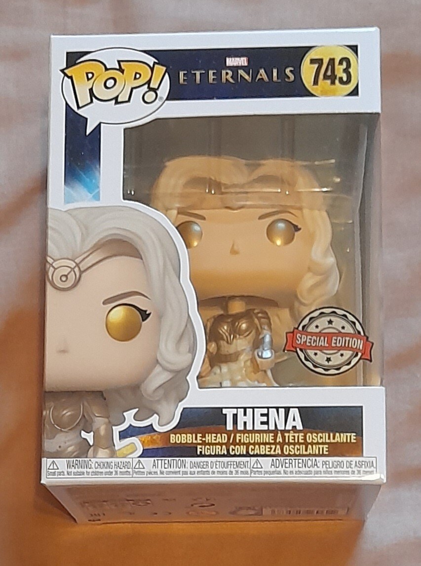 En Oferta ¡Funko Pop! Marvel Eternals #743 Thena - Edición Especial - Vinilo Bobble-Head Figura