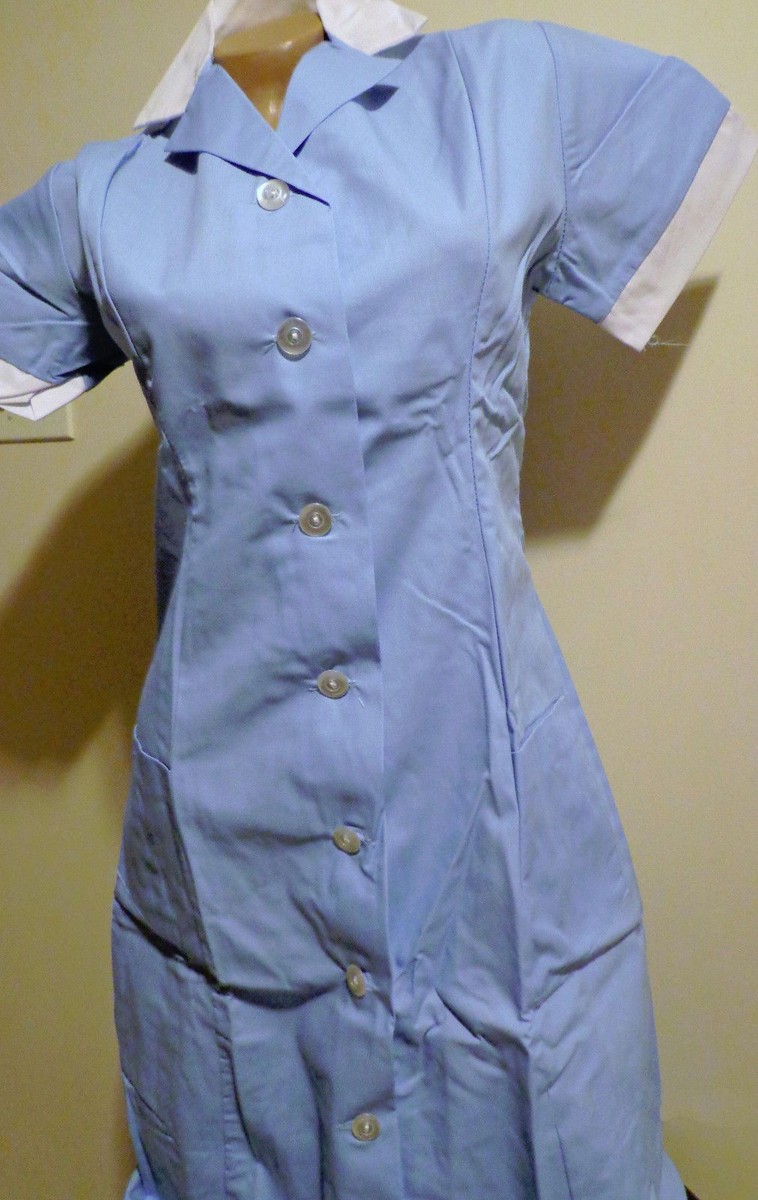 2 pc Best Medical Nurse Dress Collared Hospital Blue Sz XS - 4X (28 to 52)  | eBay