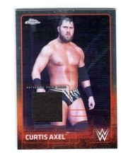 WWE Curtis Axel 2015 Topps Chrome Event Used Shirt Relic Card Black