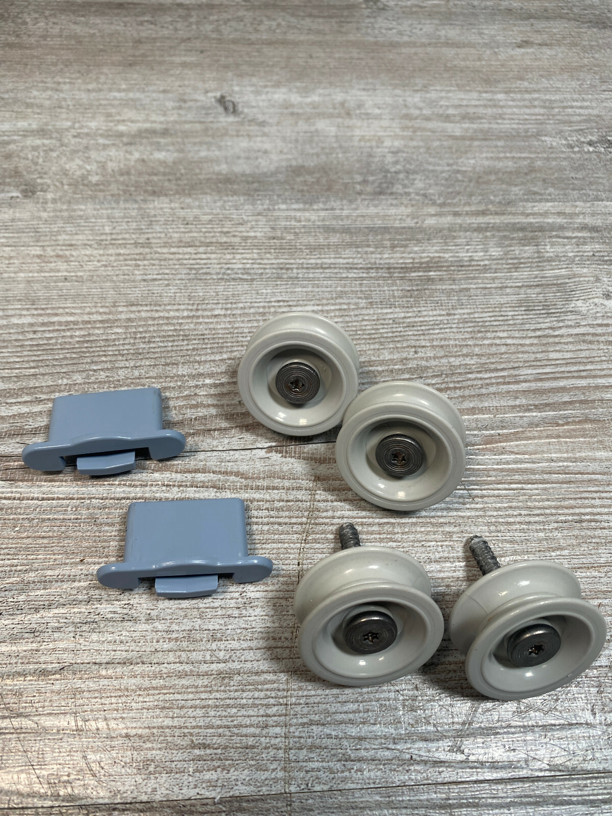 Maytag Dishwasher Part Dish Rack Track Rollers Set of 4 & Clip