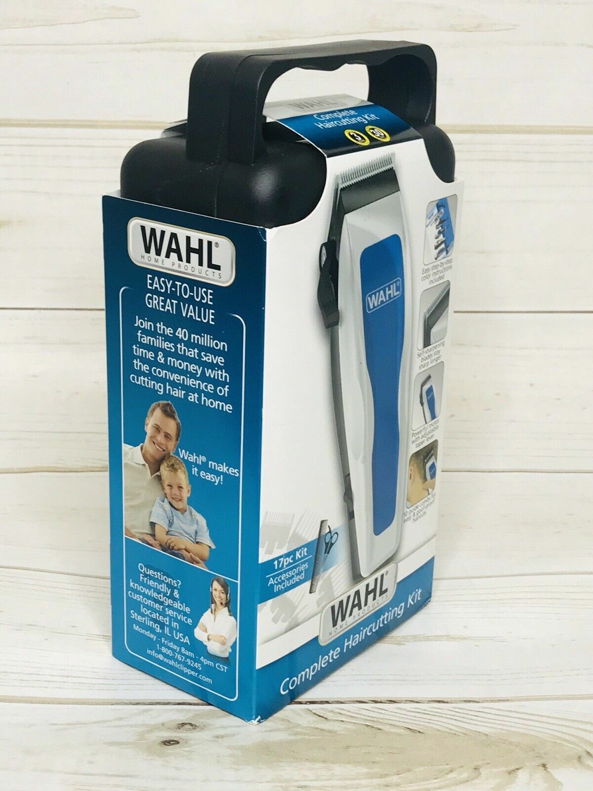 🔥 WAHL 17 Piece Complete Haircutting Kit Hair Clippers Trimmers Brand