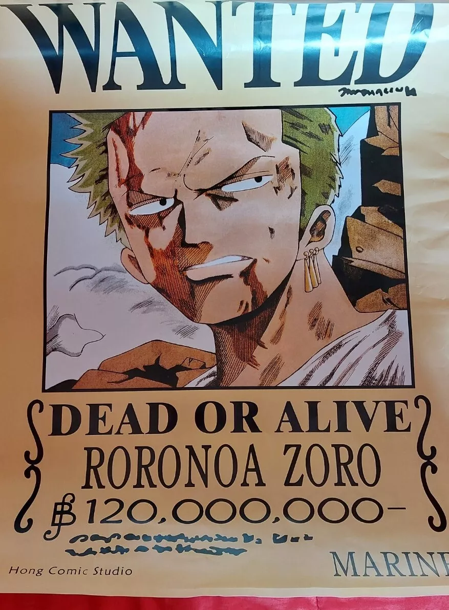 One Piece Wanted Poster Zoro, 56 OFF